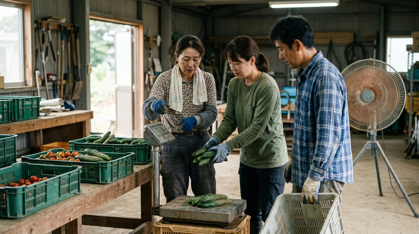 自然の恵みを活かした作業環境